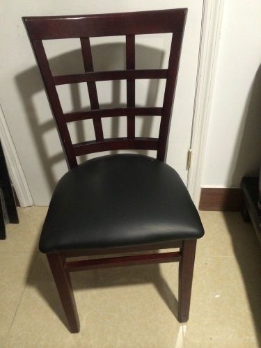 Window back wood chair with walnut for sale