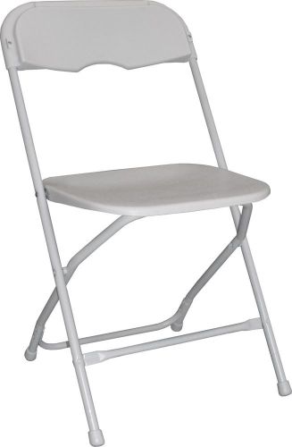 Poly Folding Chairs - White - Lightweight