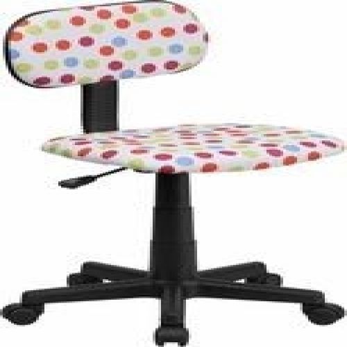 Flash Furniture BT-D-MUL-GG Multi-Colored Dot Printed Computer Chair