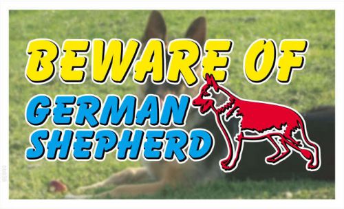 Bb838 beware of german shepherd dog banner shop sign for sale