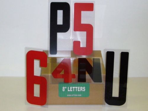 NEW Box Set Changeable Sign Letters 8&#034; on 9&#034; Back 300ct
