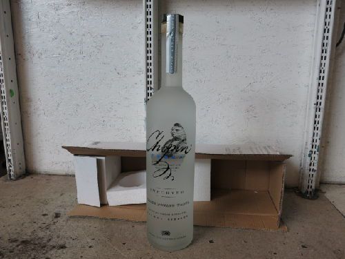 VINTAGE CHOPIN POLISH POTATO VODKA 6-LITER GLASS DISPLAY BOTTLE,