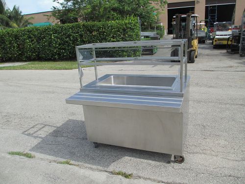 Portable salad - raw bar stainless steel ice chest for sale