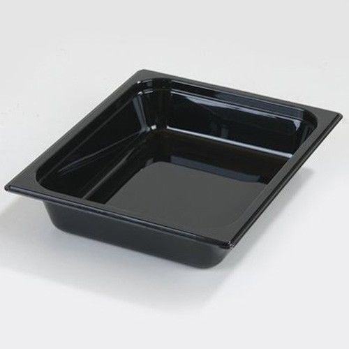 Case of 6 - Black Food Pans - Size: Half x 2-1/2&#034;