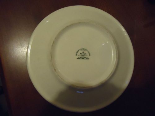 6 HOMER LAUGHLIN LEAD FREE 7 1/8 inch ROUND RESTAURANT PLATES USED MADE IN USA