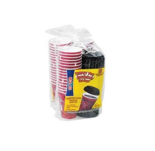 Solo Bistro Design 12 Oz Cups &amp; Lids 50 Ct - Brand New Item