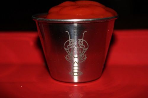 2.5 Oz or Ounce Stainless Steel Sauce Cups - Lobster Theme