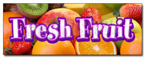 12&#034; FRESH FRUIT DECAL sticker stand market store orchard produce farmer picked