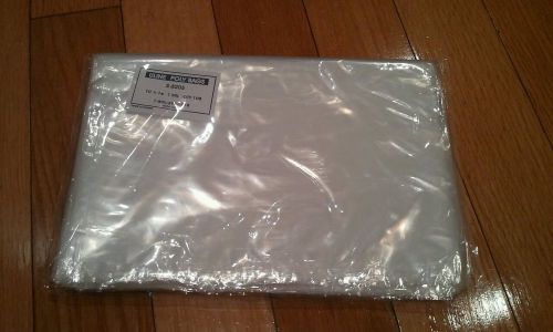 100 CLEAR 10 x 14 POLY BAGS 1 MIL PLASTIC FLAT OPEN TOP