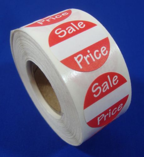 Self-Adhesive Sales Price Labels 1&#034; Stickers / Tags Retail Store Supplies