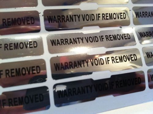 210 x warranty void stickers 45mm x 10mm tamper proof security seal labels uk for sale