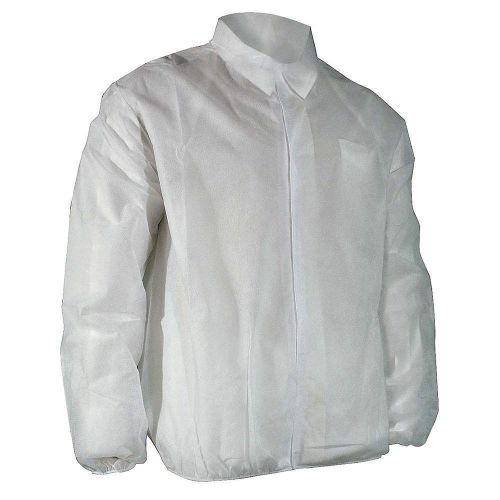 Disposable Lab Jacket, White, 2XL, PK 50 6512EWHLXX