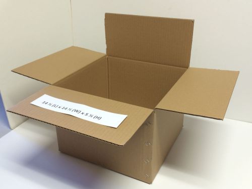 50x Large 14x14x5 Cardboard Shipping Boxes Hard Corrugated Cartons