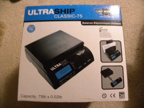 New ultraship classic 75 black digital scale for sale