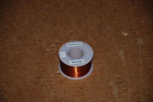 28 AWG Gauge Magnet Wire, 1/2 pound, Enameled Copper Coil
