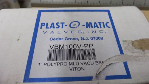 New plastomatic polypro vbm100v-pp 1&#034; polypropylene vac vacuum breaker viton for sale