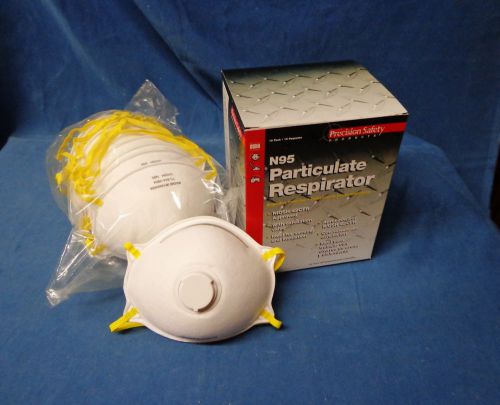 Precision Safety N95 Disposable Respirator with Exhalation Nose Valve