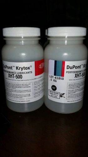 (4) DuPont™ Krytox® XHT-500 High temp. perf. Oil, 1.1 lb. / 0.5 kg.