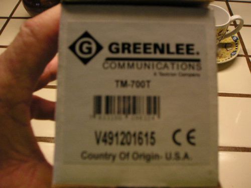 Greenlee TM-700 Tele-Mate Pro Telephone Test Set w/ ABN Croc Clips &amp; RJ11