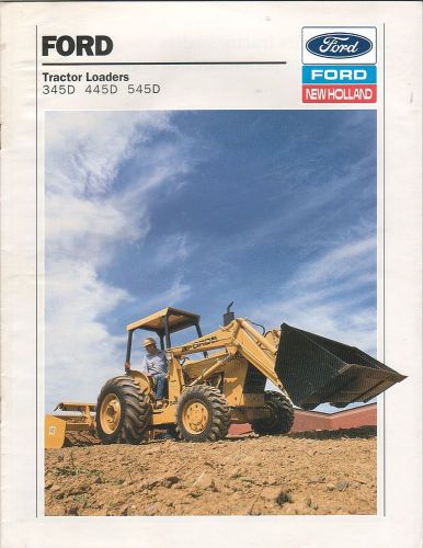 Equipment Brochure - Ford - 345D 445D 545D - Tractor Loader - 1992 (E2007)