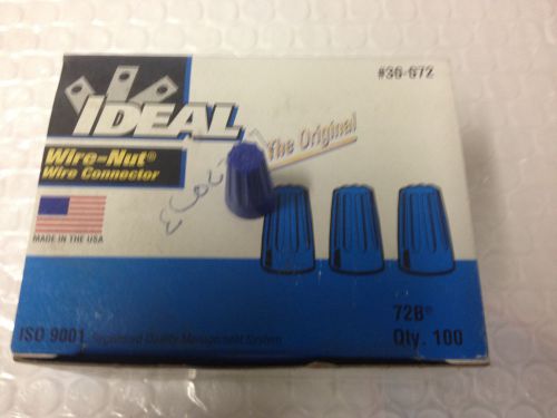 LOT OF 3 BOXES ideal wire nut connector #30-072 72B
