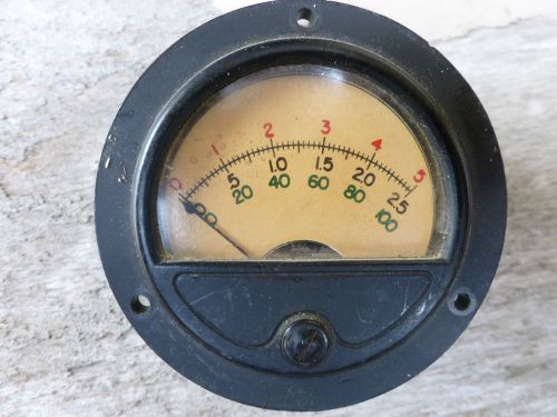 ma Meter with three scales. 0-5 , 0-2.5, 0-100. Milliamp panel meter