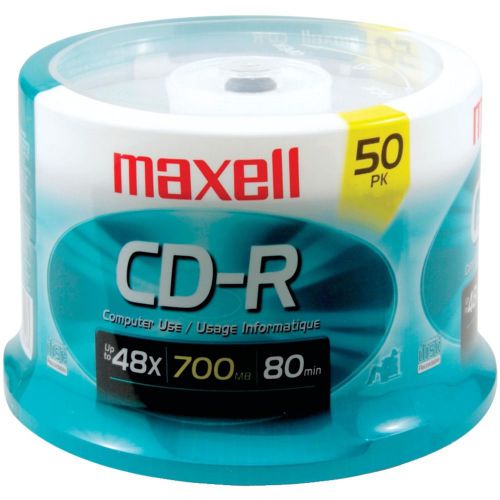 BRAND NEW - Maxell 623251/648250 700mb 80-minute Cd-rs (50-ct Spindle)