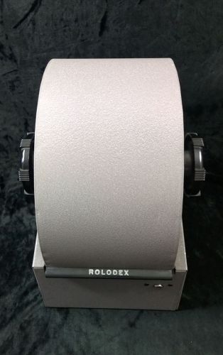Rolodex 3500-S  Large Metal Rotary Card File Gray