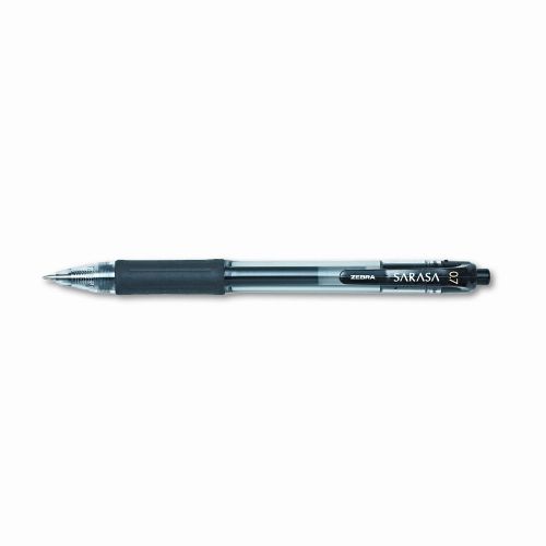 Zebra Pen Corporation Sarasa Retractable Gel Pen, Medium, 12/Pack