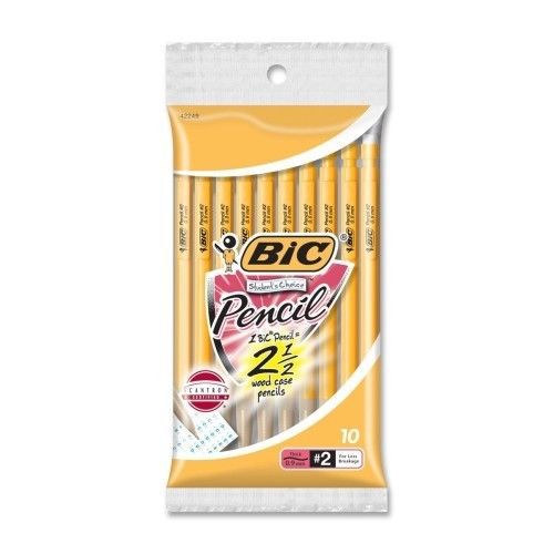 Bic Corporation Student&#039;s Choice Mechanical Pencils, No. 2., .9mm, 10/PK, Yellow