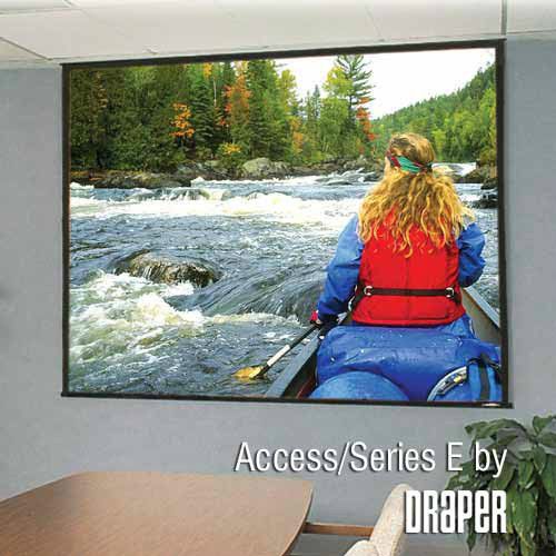 Draper access/series e 100&#034; motorized screen ntsc for sale