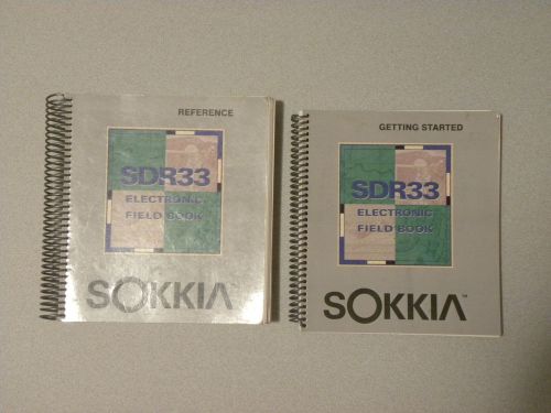 SDR33 Sokkia Electronic Field Book Manuals - Total Station SDR-33 Surveying