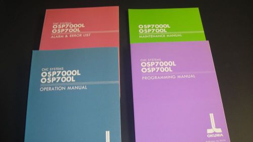 Okuma OSP-7000L, 700L Programming Manuals  (Full Set 4 Manuals)