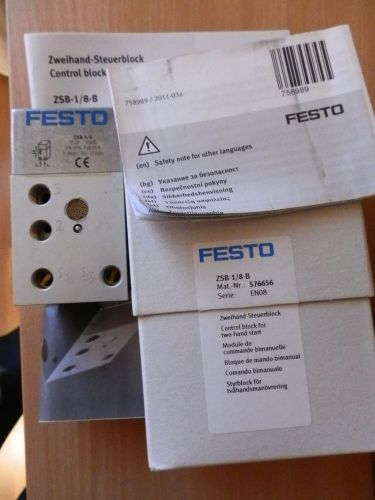 Festo Control block for two-hand start ZSB-1/8 New!!!
