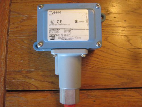 United Electric J6-610 New Pressure Switch 75 to 1000 psi