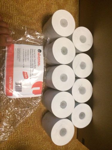 Universal One Single-Ply Thermal Paper Rolls, 3 1/8&#034; x 230 ft, - UNV35712(9)