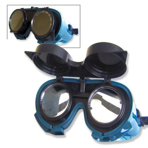 #5 Welding Goggles Black ABS Lens ANSI Z87.1 Steampunk Cosplay Vintage Victorian