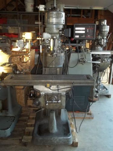 Bridgeport Milling Machine with Power Feed and Wizard  DRO