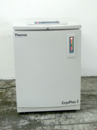 Thermo Scientific CryoPlus 2 Model 7402 Liquid Nitrogen Storage - Dewar w/ Trays