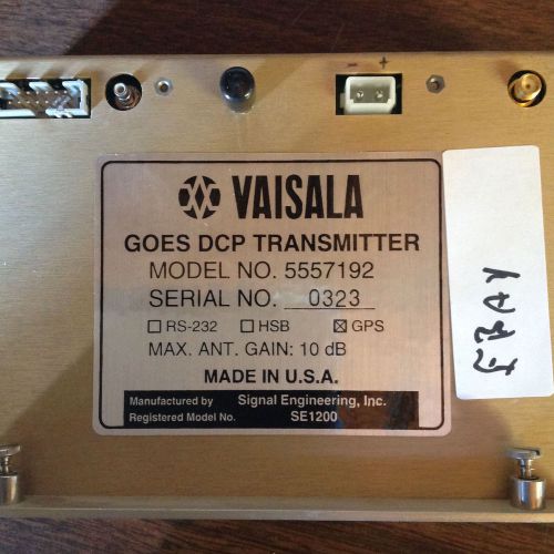 Goes DCP Transmitter Model No. 5557192