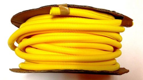 New fiber duct, split, yellow 1/2&#034; corrugated, riser 100&#039; yellow for sale