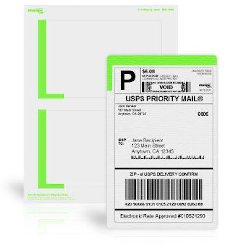 60 - 4 1/4&#034; x 6 3/4” Stamps.com SDC-1200 Premium Shipping Labels laser/inkjet