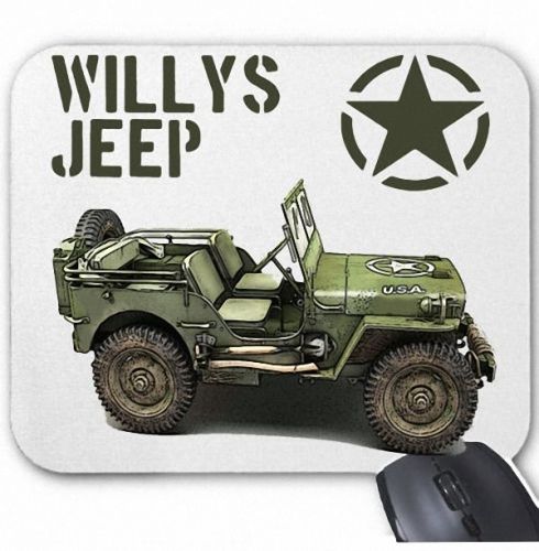New WILLYS JEEP USA WWII Mouse Pad Mats Mousepad Hot Gift