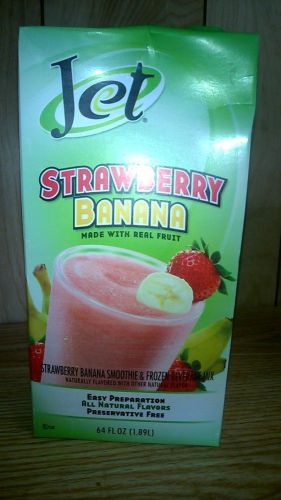 jet tea Strawberry Banana  Smoothie Mix 64oz carton