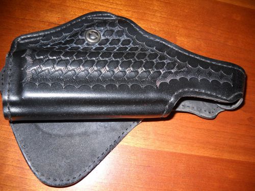 Safariland basketweave leather paddle holster SW auto 40c/9c nice #518