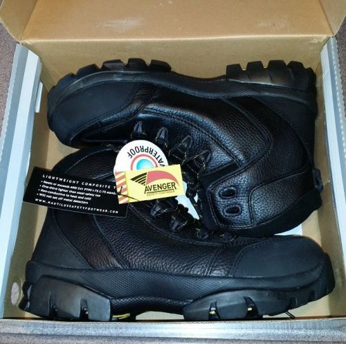 Avenger work boots mens waterproof hiker construction lightweight composite toe for sale