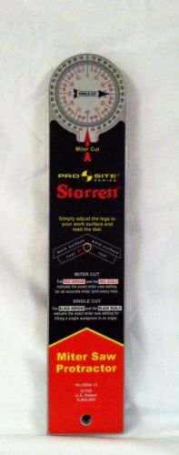 Starrett prosite 12&#034; aluminum miter saw protractor/67752/505a-12 for sale