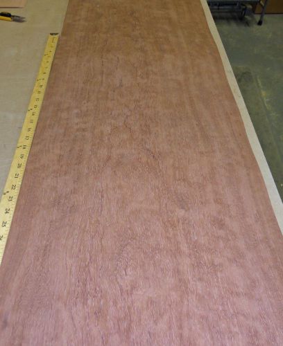 Figured Bubinga (Kewazinga/Kevazingo) wood veneer 17&#034; x 63&#034; on paper backer &#034;A&#034;