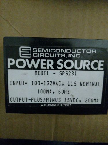 SP6231 QTY 11  SEMICONDUCTOR CIRCUITS INC POWER SOURCE 100-132VAC EXTREMELY RARE