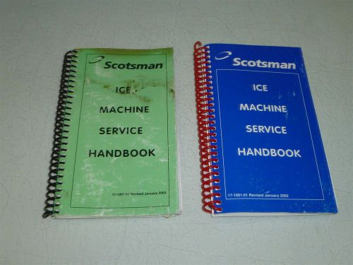 Scotsman Ice Machine Service Handbooks 2002 and 2003